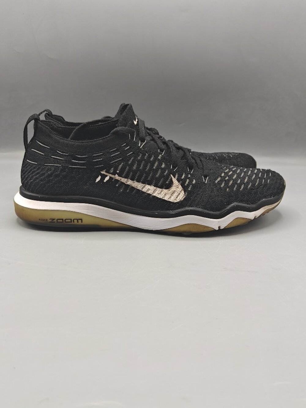 Nike Womens Air Zoom Fearless Flyknit Training Shoes Size 10 Black 850426-001